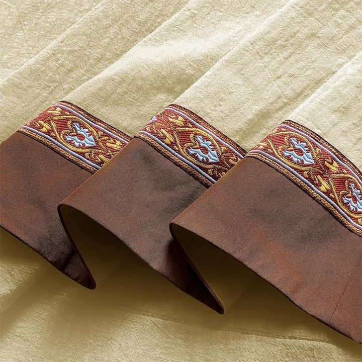 WorldNorse Wikinger-Kostümkleid mit gewebten Borten und Bindebändern - image 4
