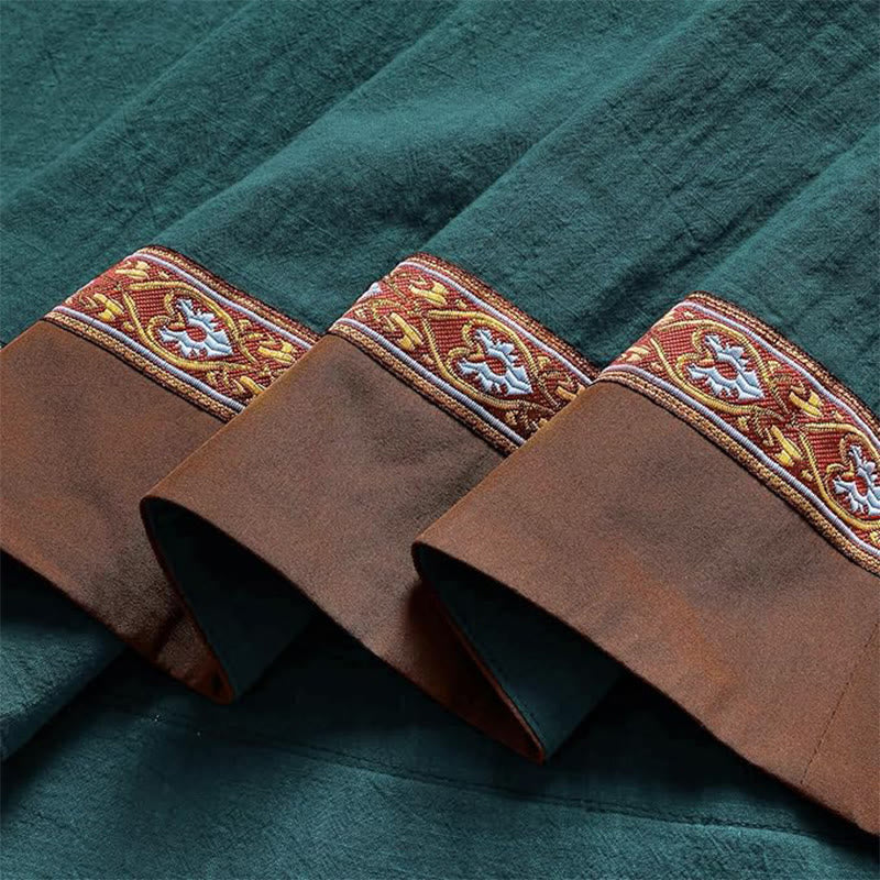 WorldNorse Wikinger-Kostümkleid mit gewebten Borten und Bindebändern - image 11