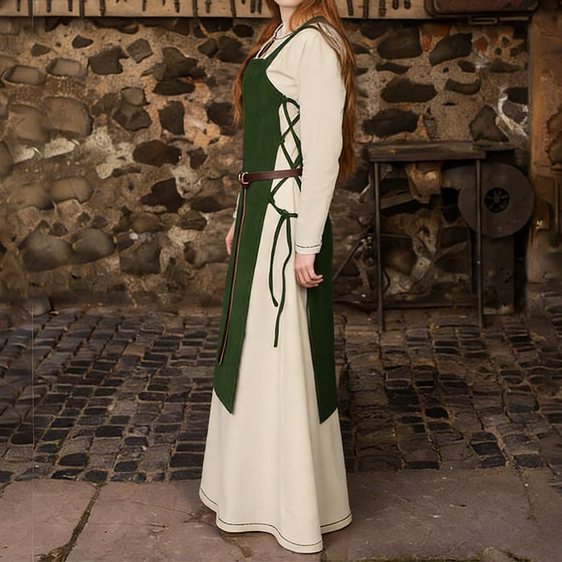 WorldNorse Norse Hearthside Pinafore Gown Apron Dress - image 2