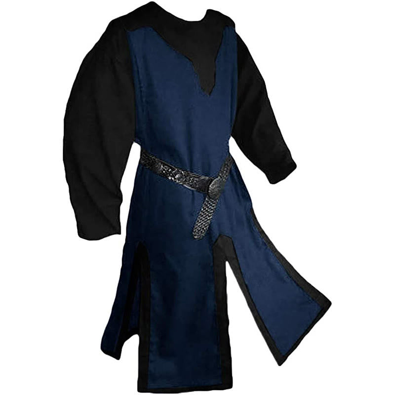WorldNorse Nordische Tunika mit geschlitztem Saum, gewebt, Kostümrobe - Blau & Schwarz - US/UK/AU46, EU56 (3XL) - image 14