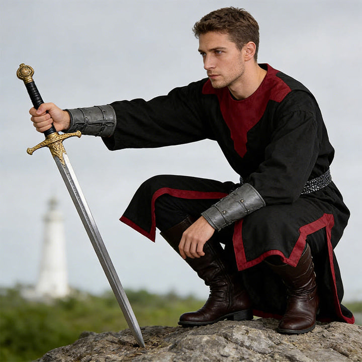 WorldNorse Nordische Tunika mit geschlitztem Saum, gewebt, Kostümrobe - image 5