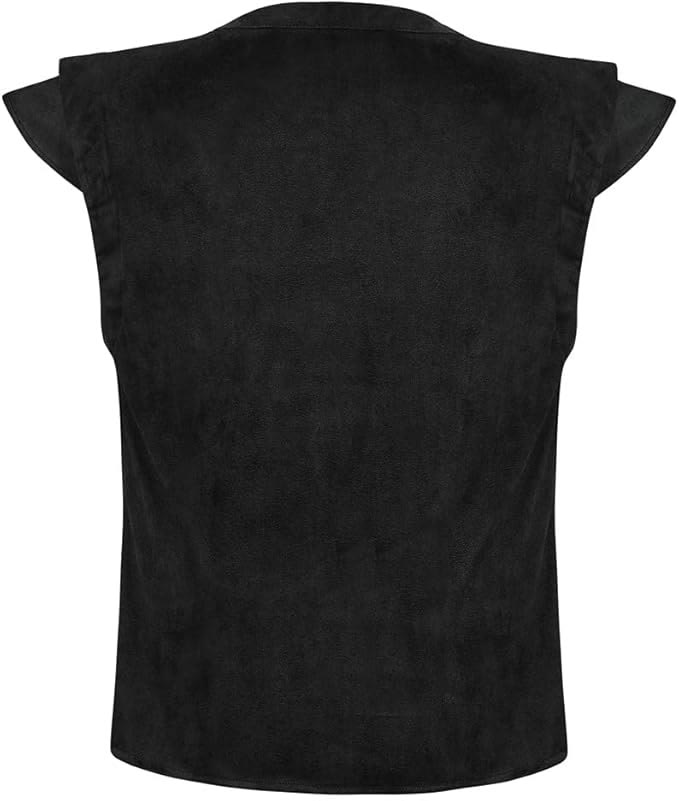 WorldNorse Wikinger-Tunika-Kostümweste aus Wildleder mit Schnürung - image 11