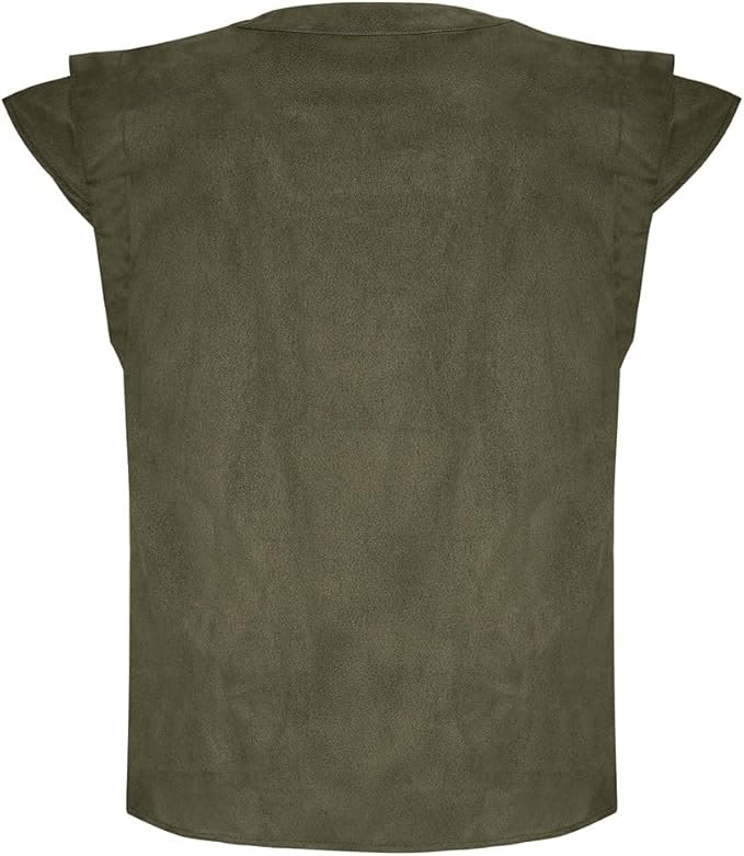 WorldNorse Wikinger-Tunika-Kostümweste aus Wildleder mit Schnürung - image 40