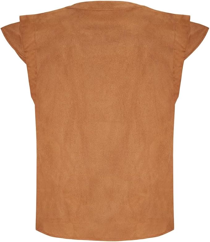 WorldNorse Wikinger-Tunika-Kostümweste aus Wildleder mit Schnürung - image 23
