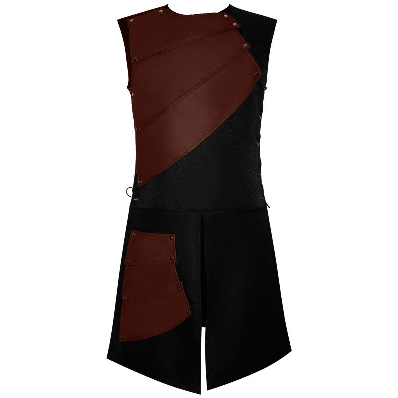 WorldNorse Wikinger-Nieten-Überzug-Tunika-Kostümrobe - Braun - US/UK/AU46, EU56 (3XL) - image 5