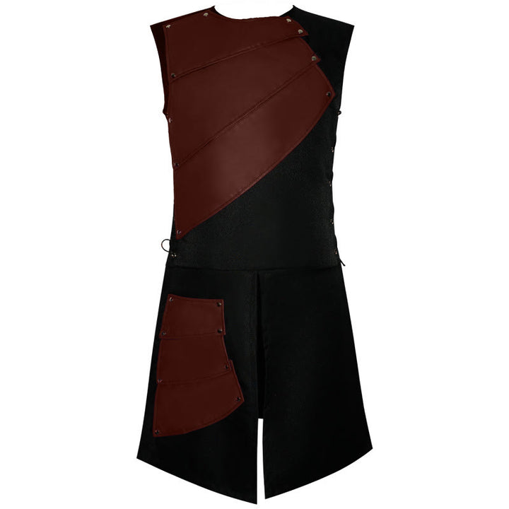 WorldNorse Wikinger-Nieten-Überzug-Tunika-Kostümrobe - Braun - US/UK/AU46, EU56 (3XL) - image 5