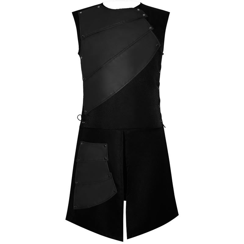 WorldNorse Wikinger-Nieten-Überzug-Tunika-Kostümrobe - Schwarz - US/UK/AU46, EU56 (3XL) - image 4