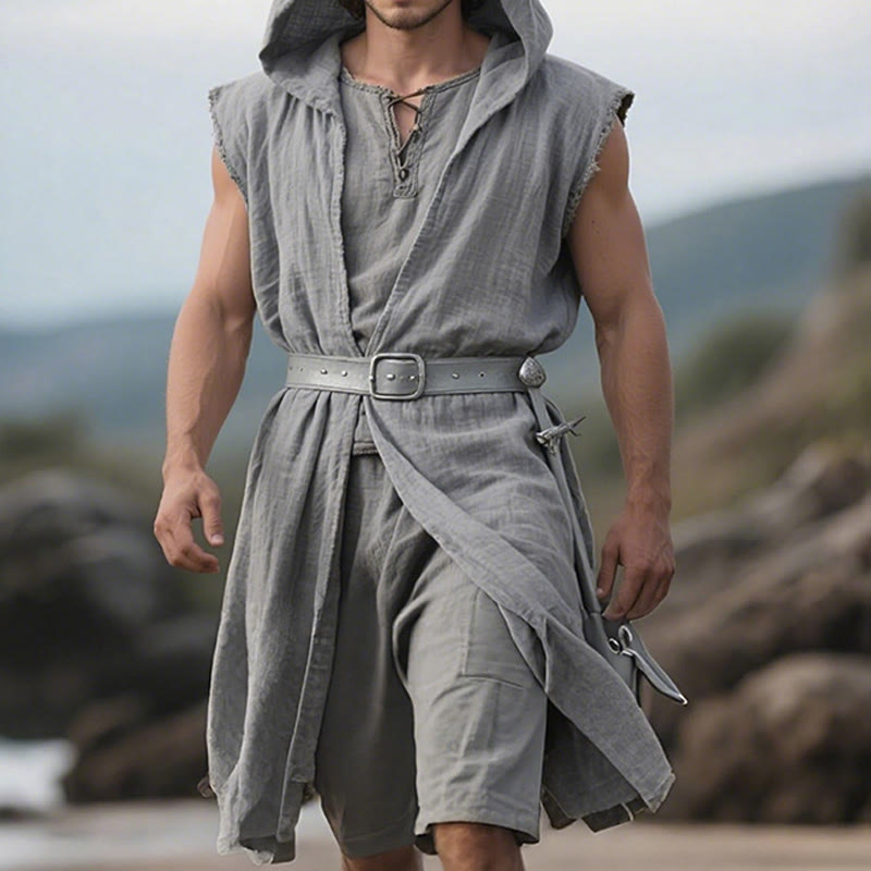 WorldNorse Nordischer Waldläufer Kapuzen-Tunika-Kostümrobe - image 7