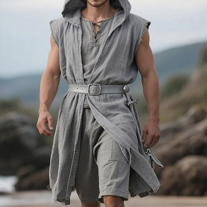 WorldNorse Nordischer Waldläufer Kapuzen-Tunika-Kostümrobe - image 7