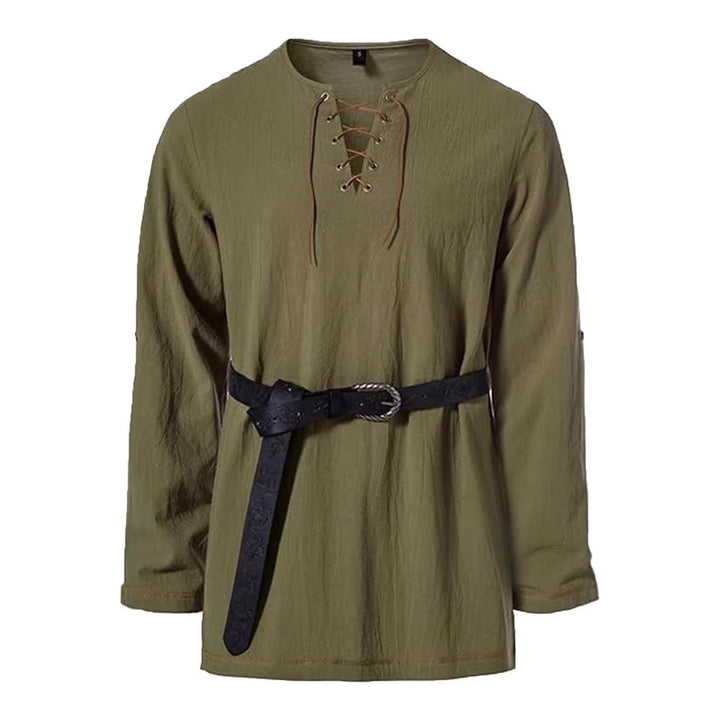 WorldNorse Geblümtes Tunika-Kostümhemd mit genähtem Saum - Grün - US/UK/AU44, EU54 (2XL) - image 9