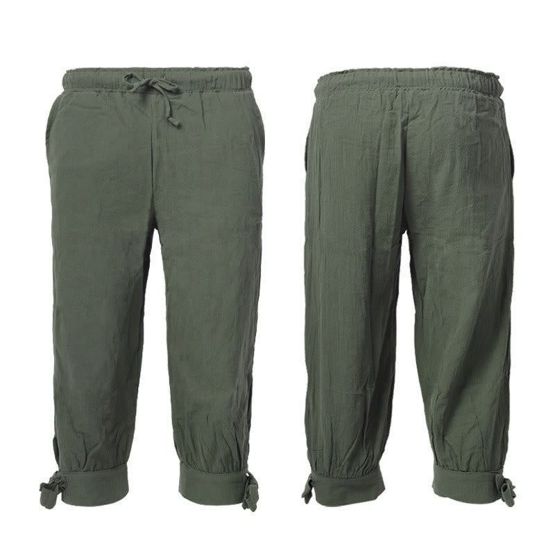 WorldNorse Strukturierte, kurze Hose mit Bindebündchen, Kostümhose - Grün - US/UK/AU46, EU56 (3XL) - image 1