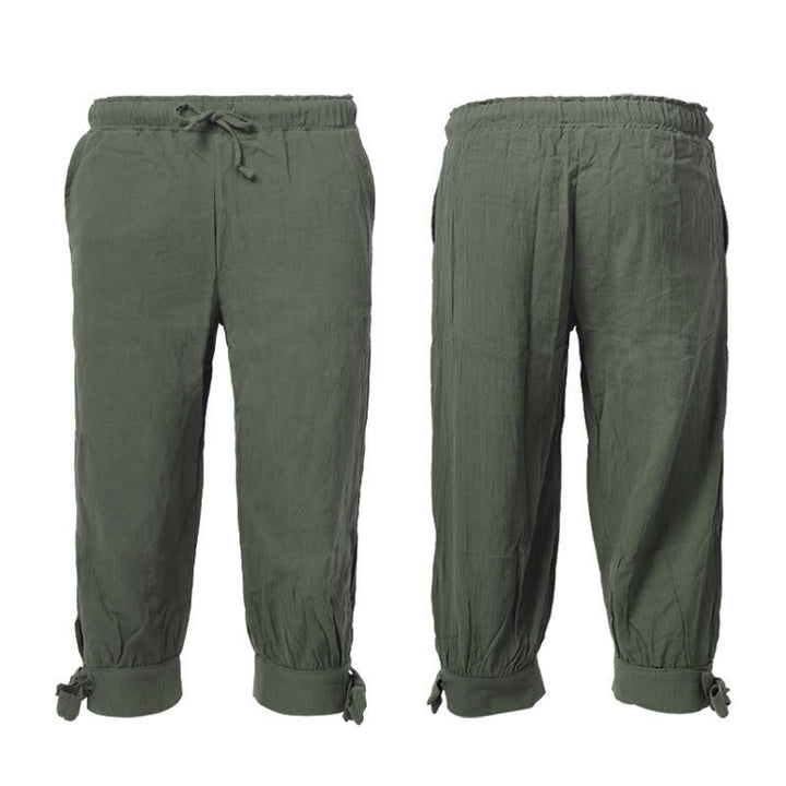 WorldNorse Strukturierte, kurze Hose mit Bindebündchen, Kostümhose - Grün - US/UK/AU46, EU56 (3XL) - image 1