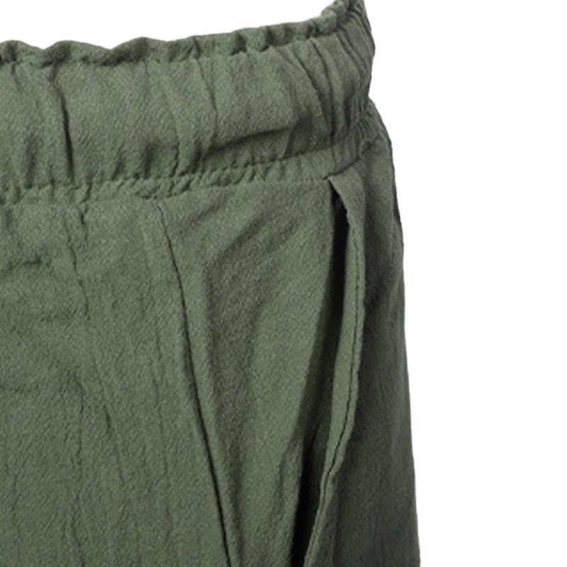WorldNorse Strukturierte, kurze Hose mit Bindebündchen, Kostümhose - image 4