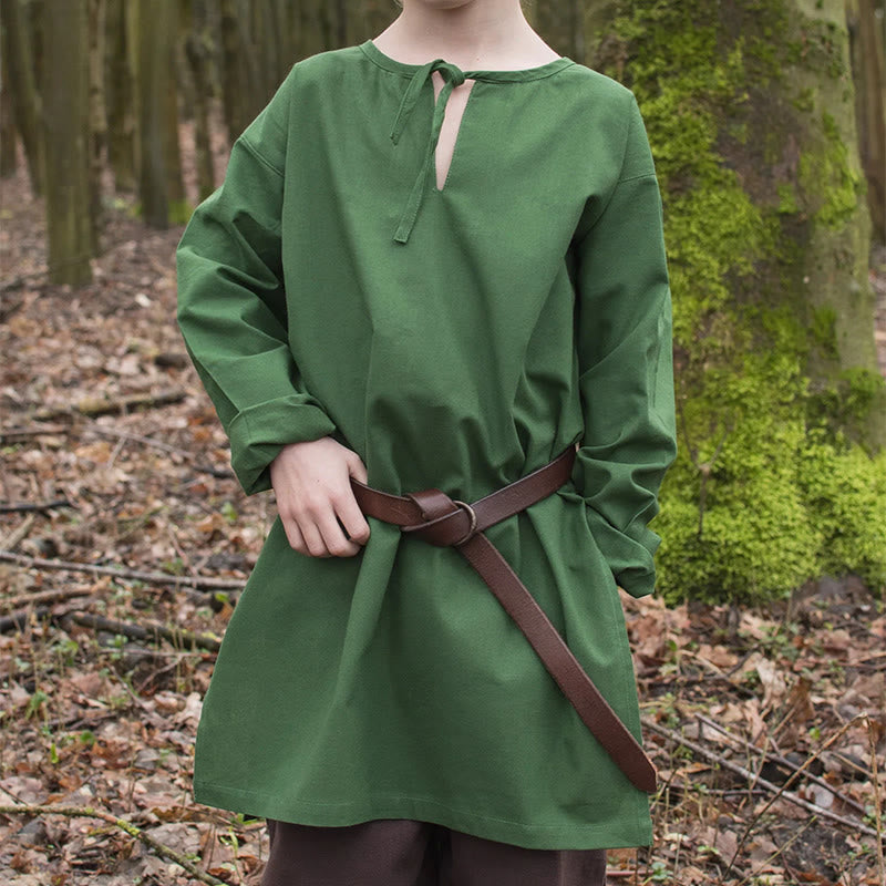 WorldNorse Mittelalterliches Waldhüter-Kostümhemd - Grün - 4XL - image 0