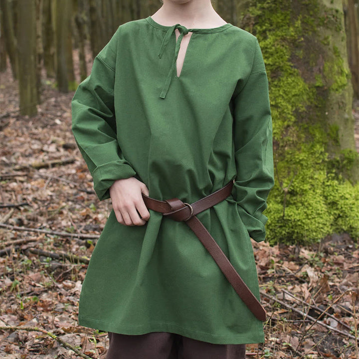 WorldNorse Mittelalterliches Waldhüter-Kostümhemd - Grün - 4XL - image 0