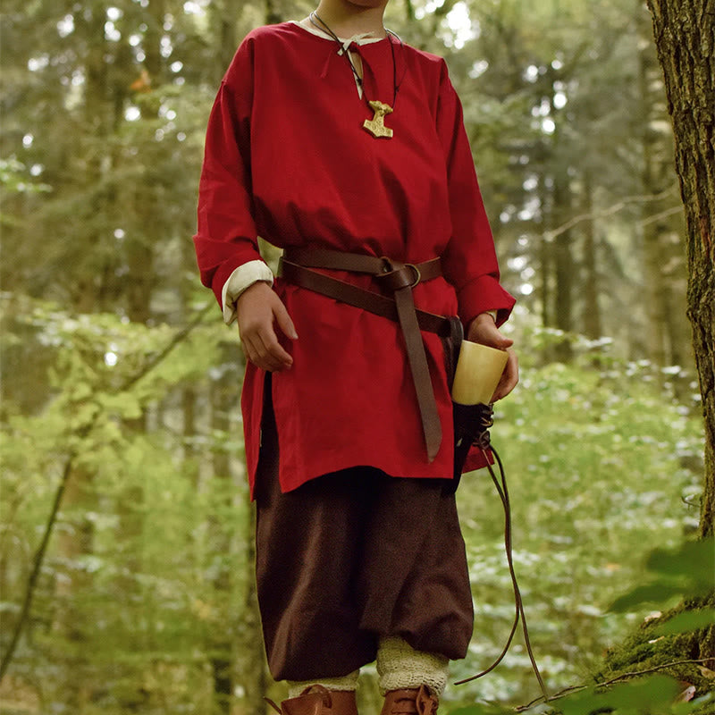 WorldNorse Mittelalterliches Waldhüter-Kostümhemd - image 11