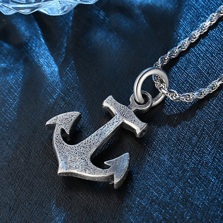 WorldNorse Handgefertigte Wikinger-Anker-Halskette aus 925er Silber - image 4