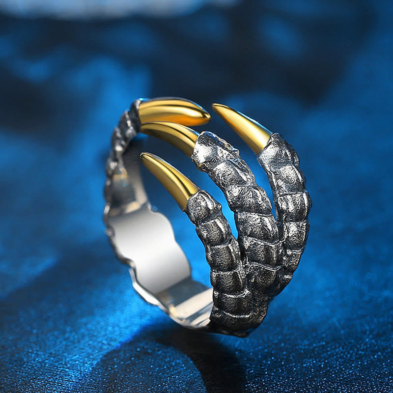 WorldNorse Handgefertigter Drachenklauenring aus 925er Silber - image 2