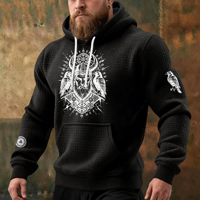 WorldNorse Norse Huginn & Muninn Waffel-Hoodie - image 1