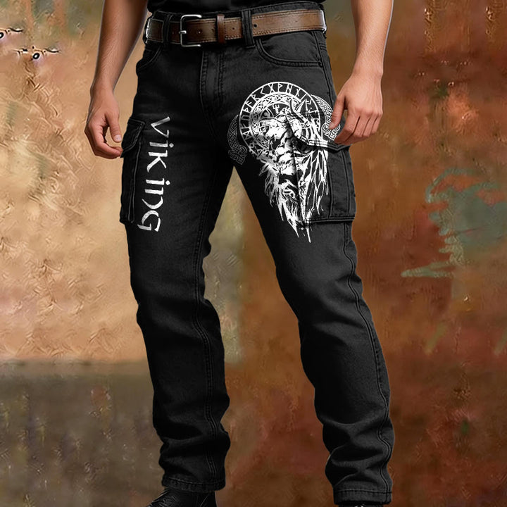 WorldNorse Viking Odin Rune Totem Cargohose - image 3