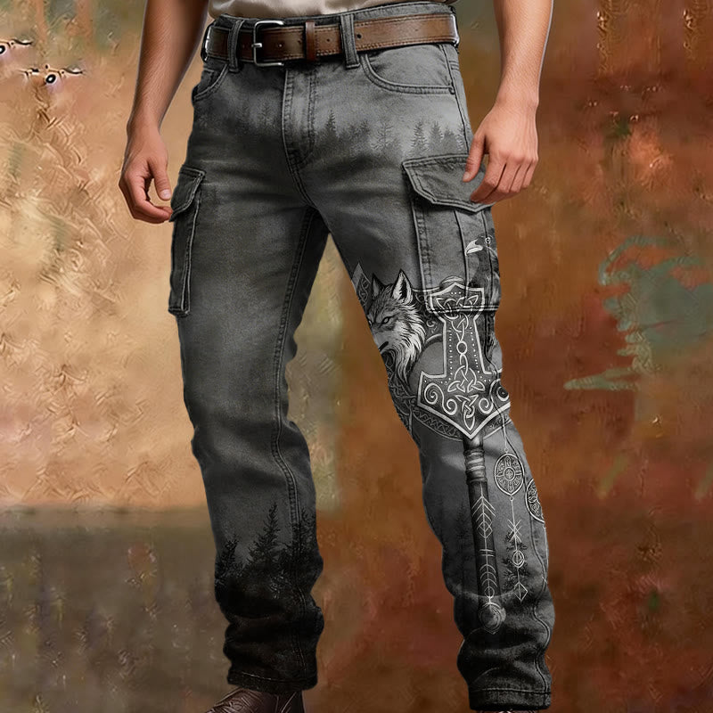 WorldNorse Mjölnir Fenrir Raven Cargohose - image 1