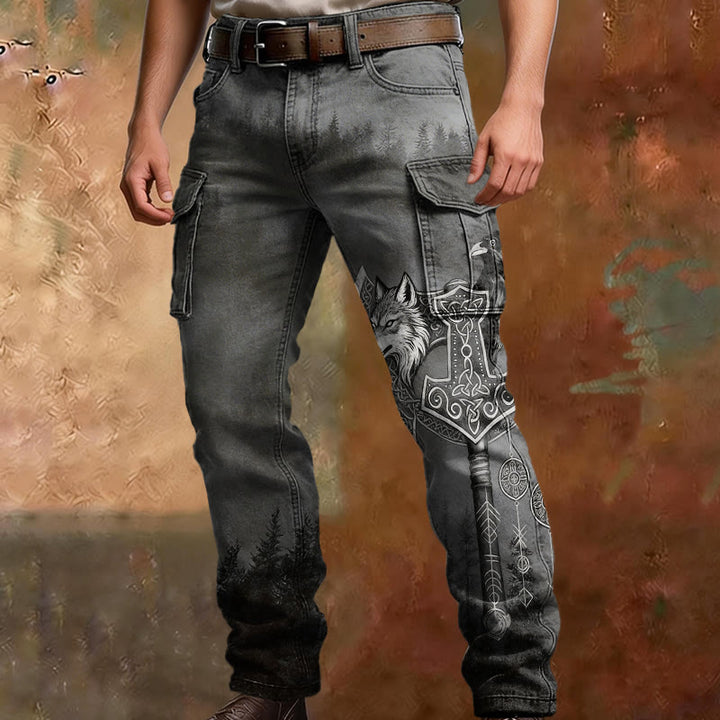 WorldNorse Mjölnir Fenrir Raven Cargohose - image 1