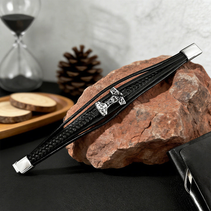 WorldNorse Mjölnir Lederarmband - image 7