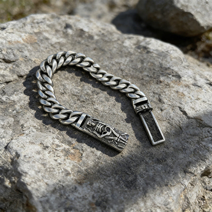WorldNorse Skelett-Relief-Armband mit kubanischen Gliedern - image 3