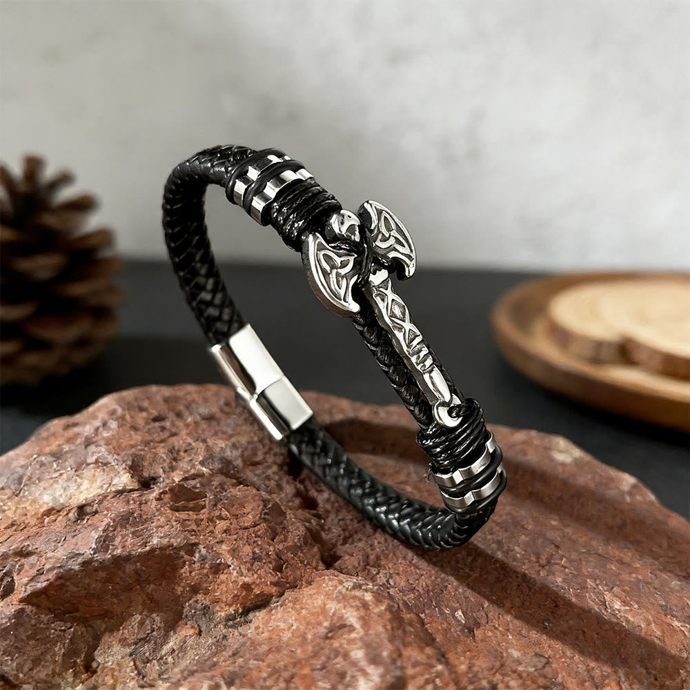 WorldNorse Battle Axe Woven Bracelet - Wikinger Axt - image 0