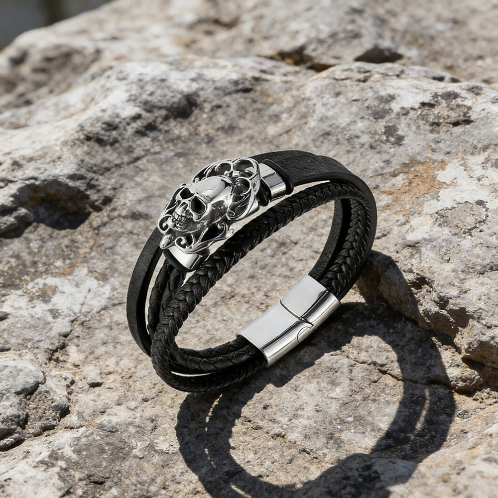WorldNorse Valhalla Totenkopf-Armband - image 2
