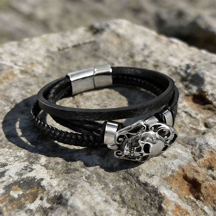 WorldNorse Valhalla Totenkopf-Armband - image 5