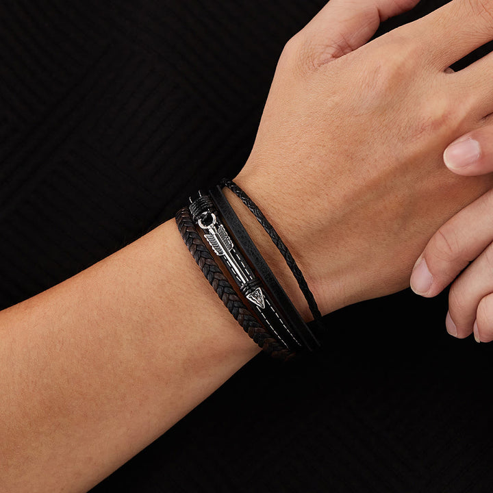 WorldNorse Poliertes Pfeilspitzen-Lederarmband - image 10