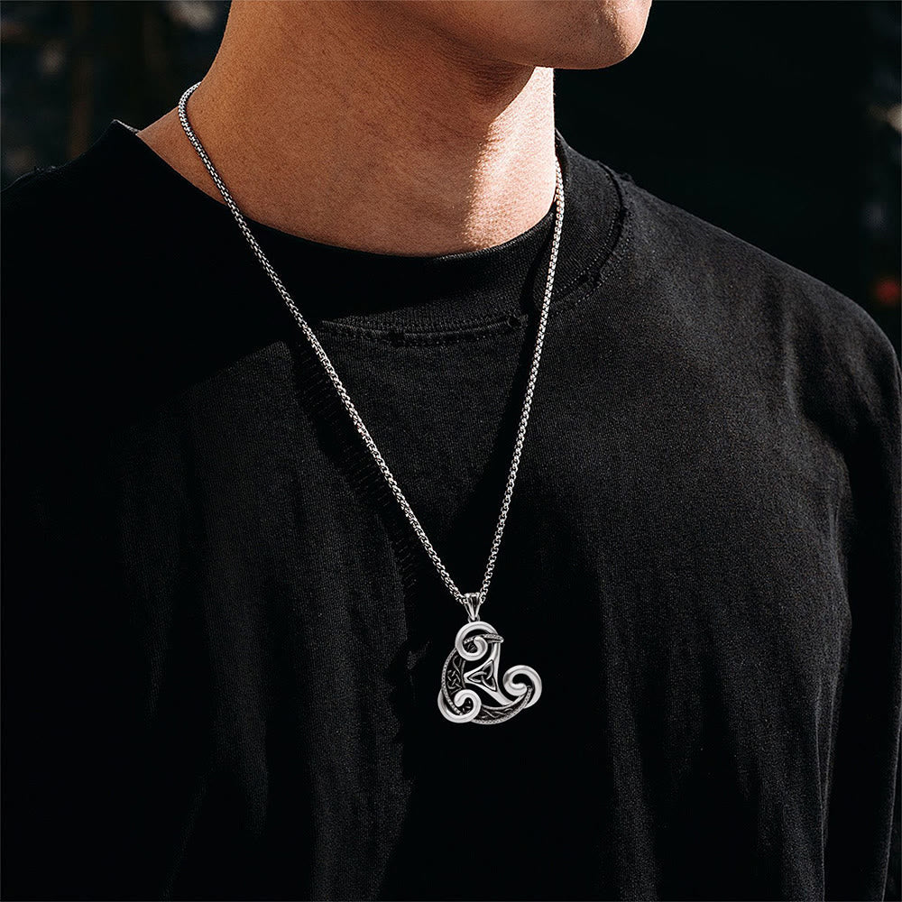 WorldNorse Antike keltische Spiral- Triquetra Halskette - image 4
