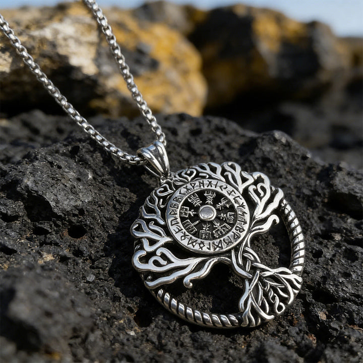 WorldNorse Vegvisir Rune Yggdrasil Halskette - image 3