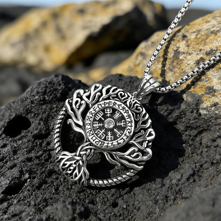 WorldNorse Vegvisir Rune Yggdrasil Halskette - image 4
