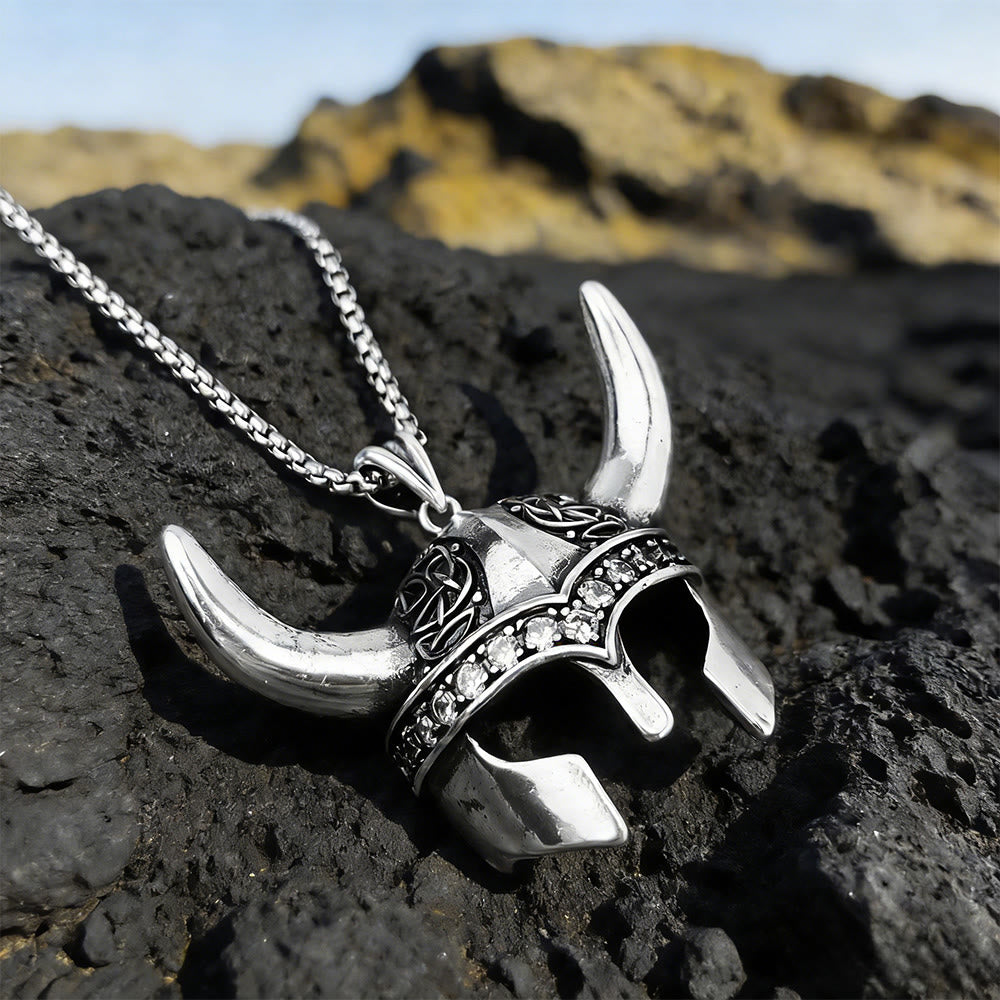WorldNorse Antike Keltischer Knoten Wikingerhelm Halskette - Helm - image 0