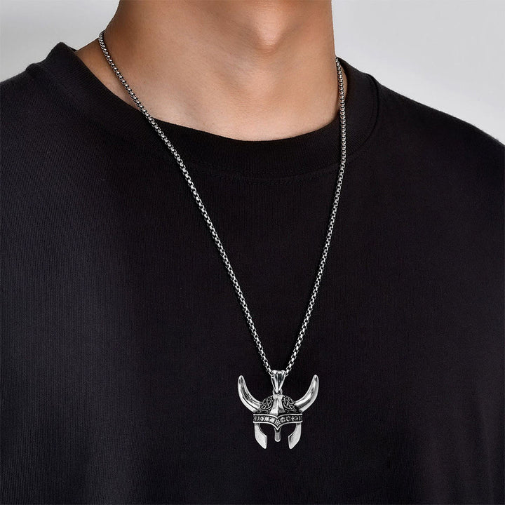 WorldNorse Antike Keltischer Knoten Wikingerhelm Halskette - image 1