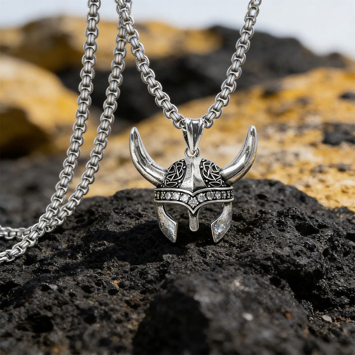 WorldNorse Antike Keltischer Knoten Wikingerhelm Halskette - image 2