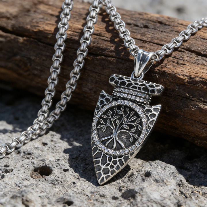 WorldNorse Geschmiedete Schuppen- Yggdrasil Schild-Halskette - image 4