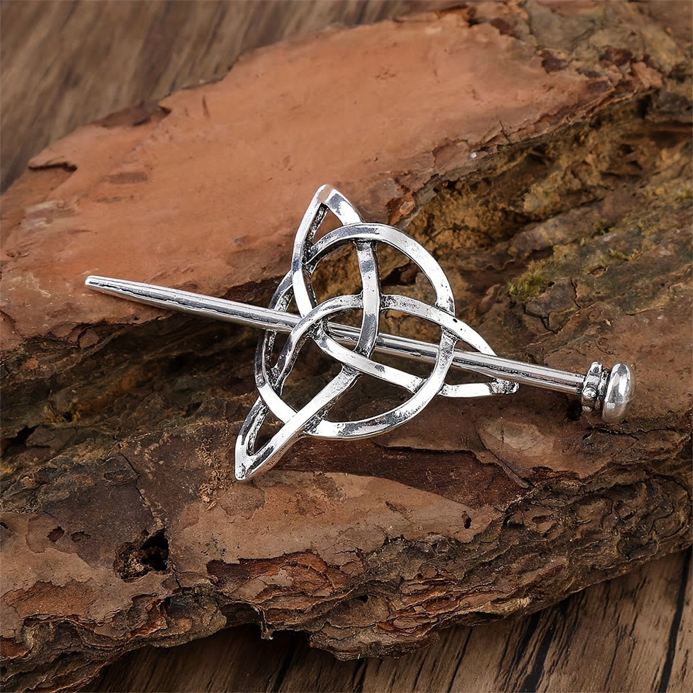 WorldNorse Nordic Vintage Viking Keltischer Knoten Hairpin - Runden - image 0