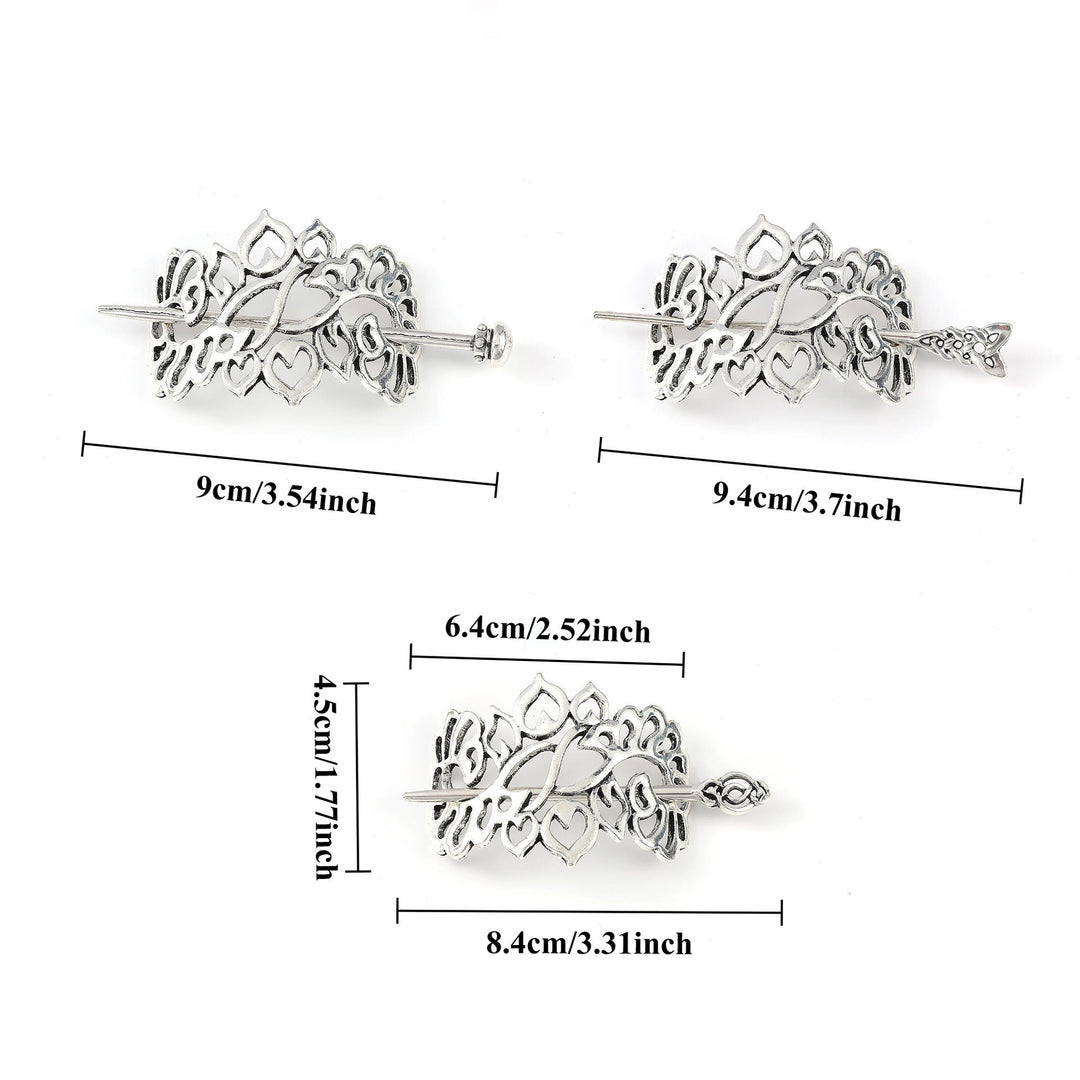 WorldNorse Heartleaf Keltischer Knoten Hairpin - image 3