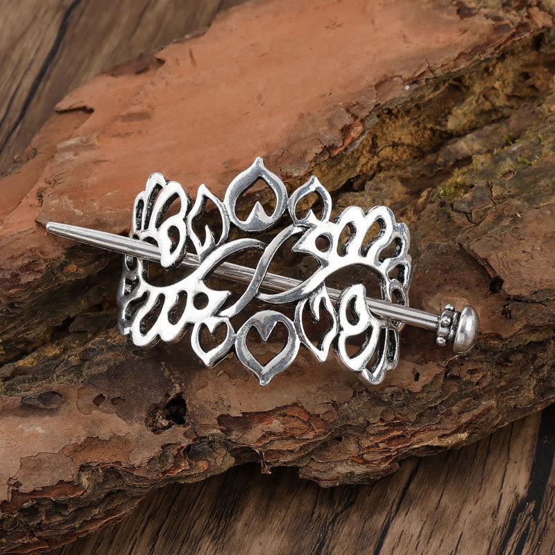 WorldNorse Heartleaf Keltischer Knoten Hairpin - Runden - image 1
