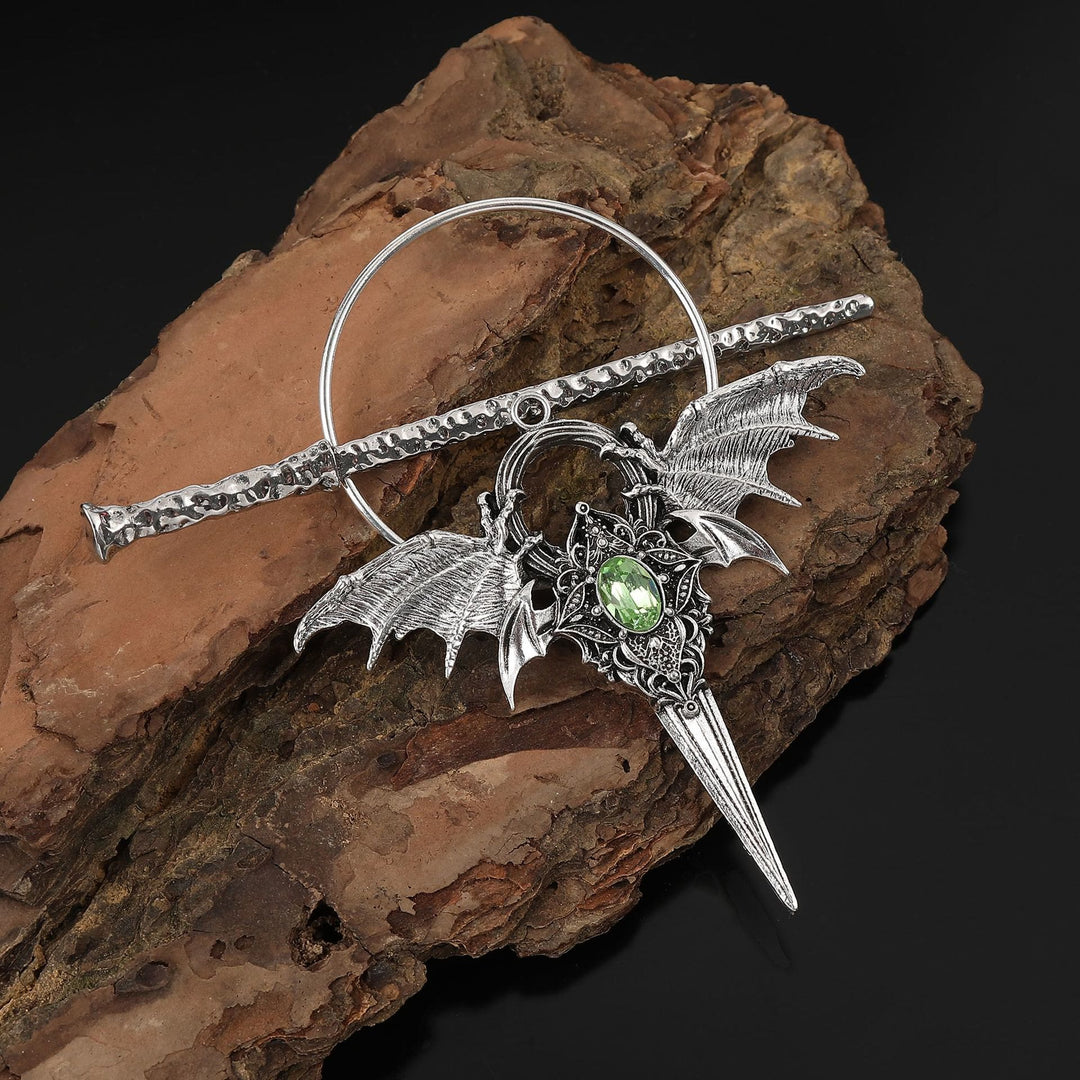 WorldNorse Wyrmclaw Geflügelter Knoten Haarnadel - image 3