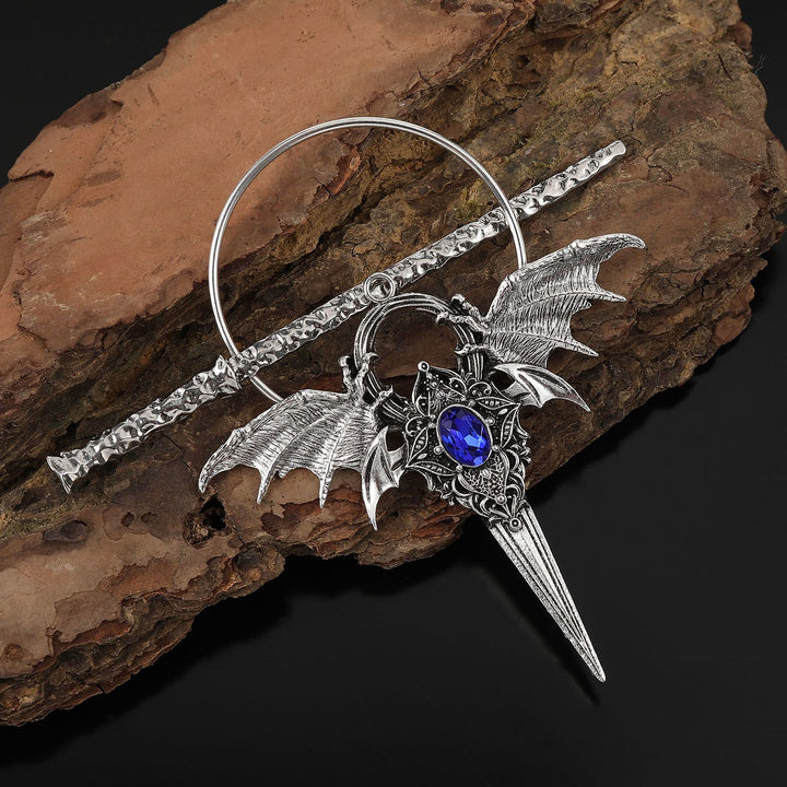 WorldNorse Wyrmclaw Geflügelter Knoten Haarnadel - image 1