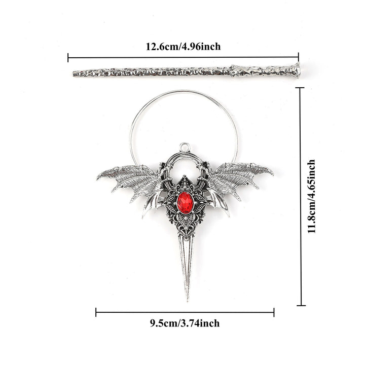 WorldNorse Wyrmclaw Geflügelter Knoten Haarnadel - image 6