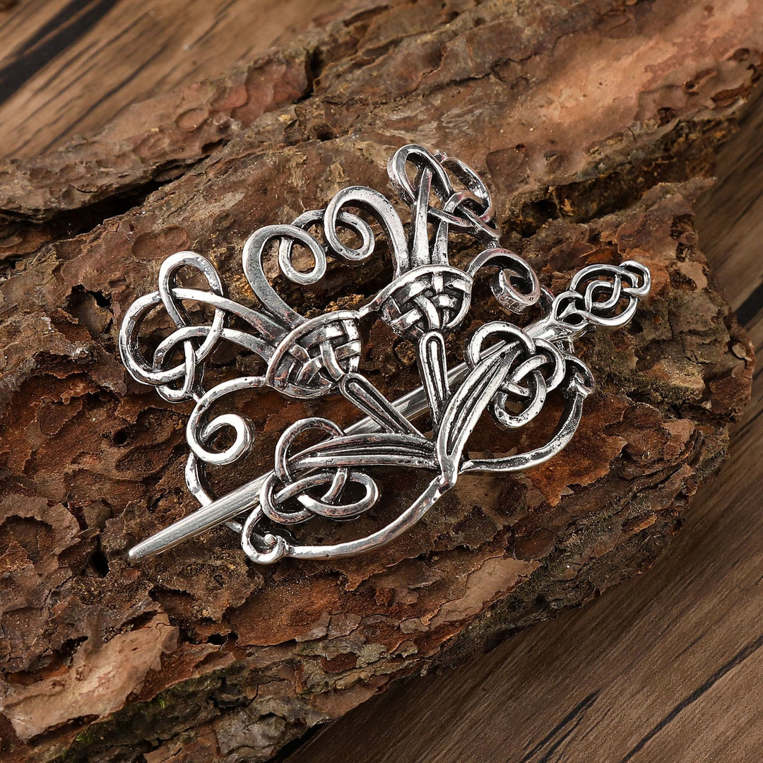 WorldNorse Vintage Celtic Vine Knot Hairpin - Blume - image 0