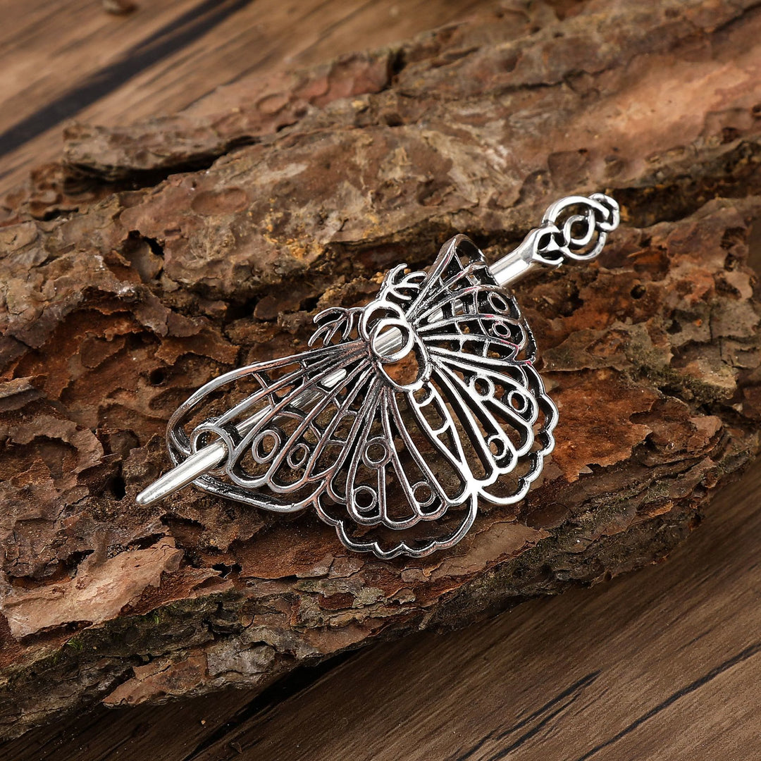 WorldNorse Nordic Vintage Haarnadel mit Schmetterlingsflügel - Blume - image 0