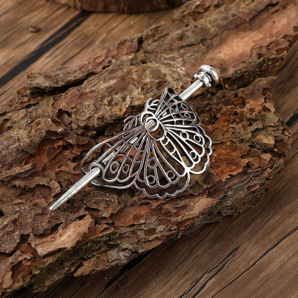 WorldNorse Nordic Vintage Haarnadel mit Schmetterlingsflügel - Runden - image 1