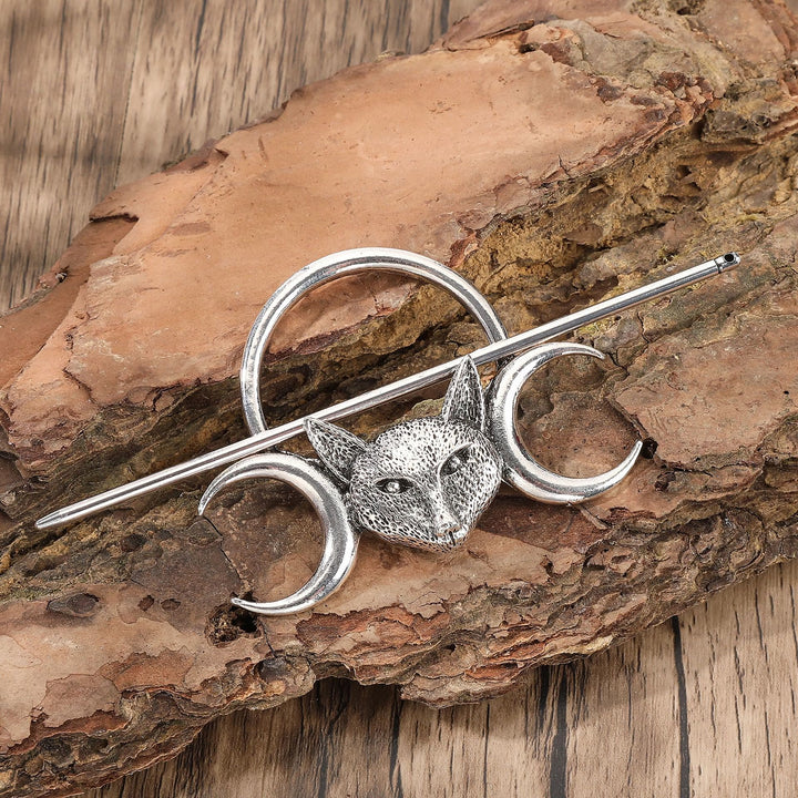 WorldNorse Viking Moonlit Wolf Hairpin - Wölfe - image 0