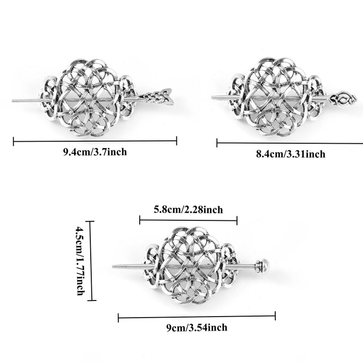 WorldNorse Eternal Bloom Keltischer Knoten Haarnadel - image 3